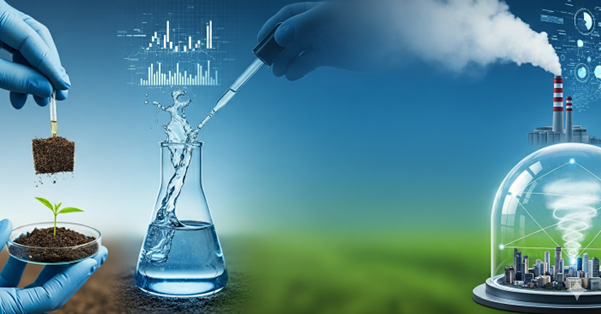 Advanced environmental monitoring instruments for soil, water, air, and emissions compliance.